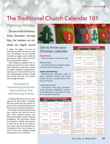 The Classical Difference Church Calendar